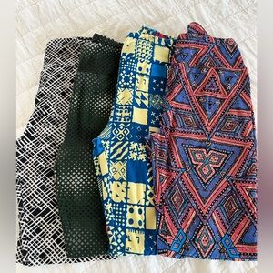 Lularoe 4 pair leggings small